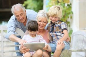 happy grandparents
